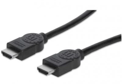 Cable Manhattan HDMI, 3 metros, 4k, 30Hz, 3D, Blindado, Negro