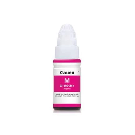 Botella de Tinta Canon GI-190, Magenta, 70 ml
