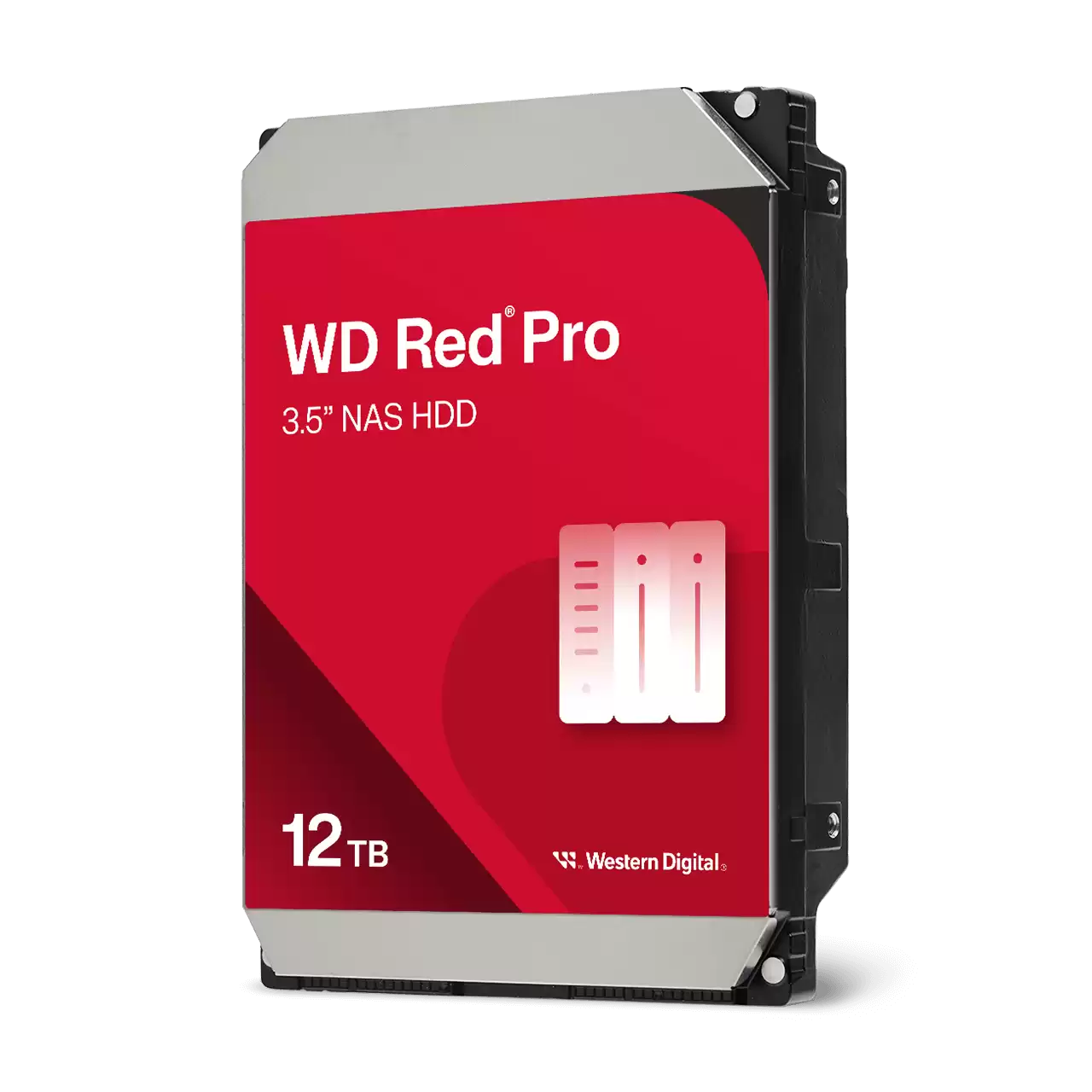 Disco duro interno wd red pro 12tb 3.5 escritorio sata3 6gb/s 256mb 7200rpm 24x7 hotplug nas 1-24 bahias  wd122kfbx