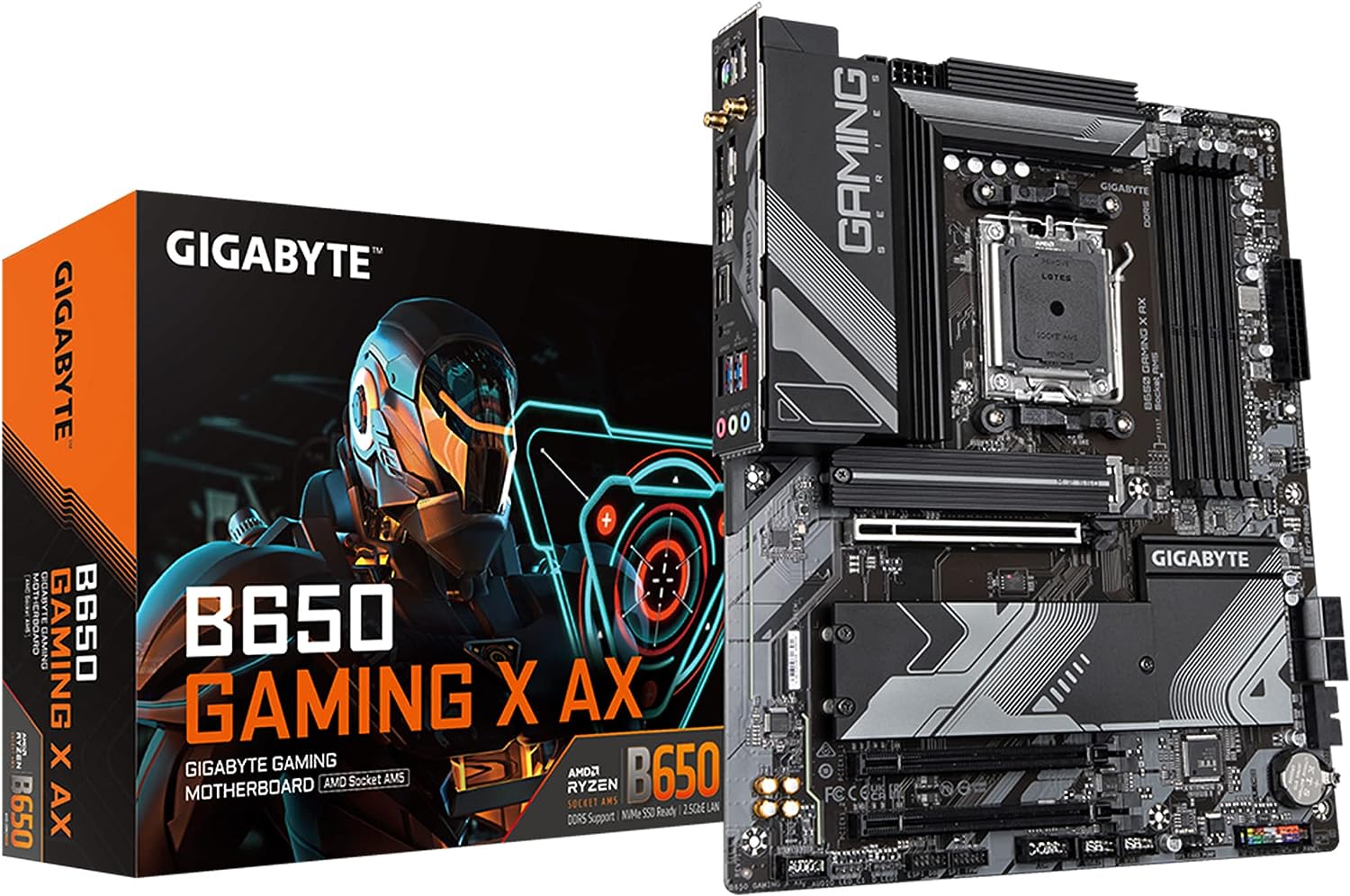 Tarjeta madre gigabyte b650 gaming x ax / socket am5 / 4x ddr5 dimm / dp / hdmi / wifi 6e / bt 5.3 / gama media