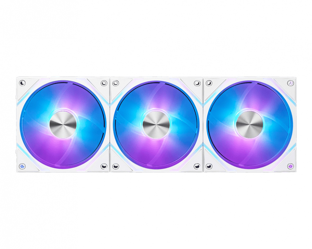 Ventilador MSI MPG EZ120 ARGB, 120mm, Blanco - 3 Piezas