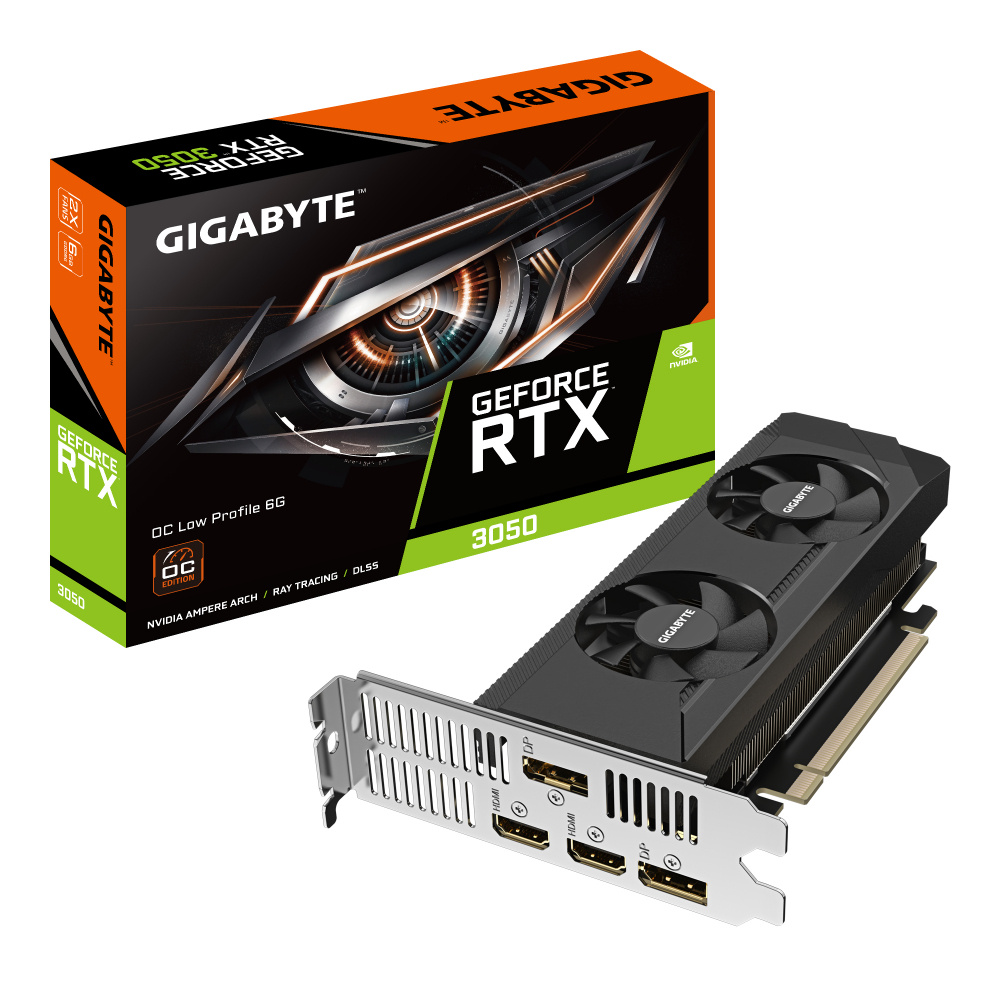 Tarjeta de Video Gigabyte GeForce RTX 3050 OC Low Profile 6G, 6GB GDDR6
