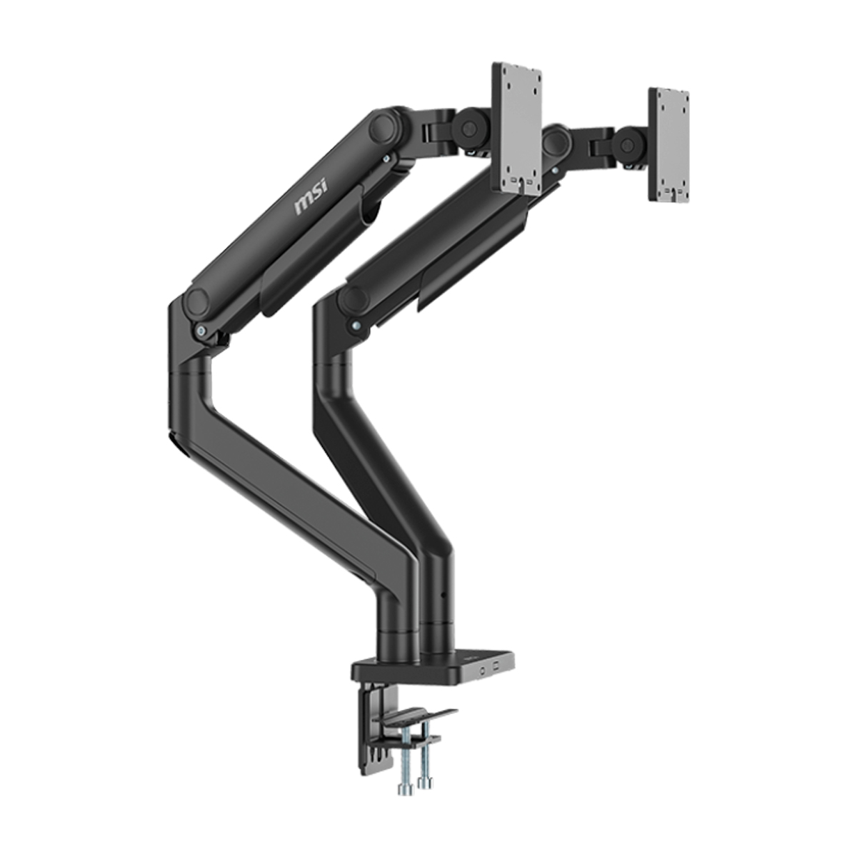 BRAZO DE SOPORTE PARA MONITOR MSI (MAG MT201D) NEGRO, MONTAJE DE MESA, P/PANTALLA 17"-45", DOBLE