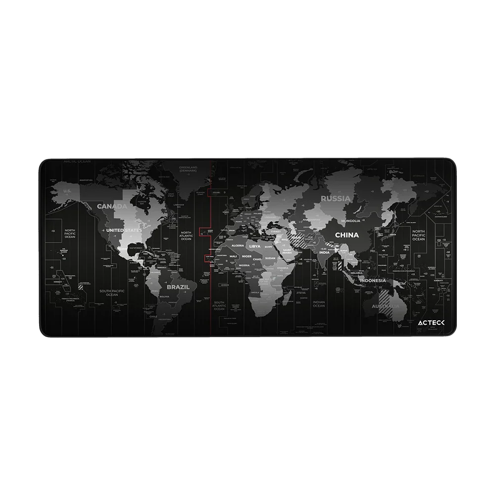 Mousepad Acteck Vibe Flow World MT494W, 80cm x 35cm, Negro