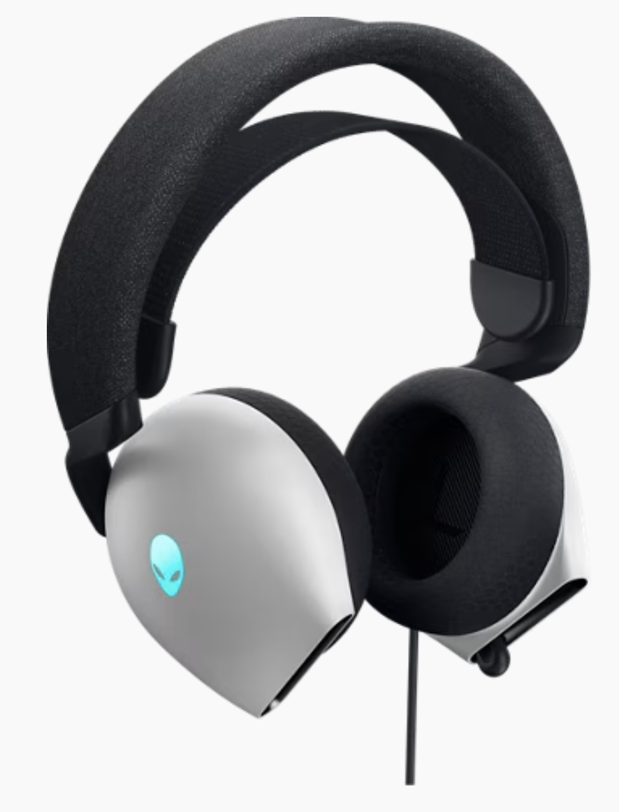 Audifonos con microfono dell gaming alienware aw520h | alambricos usb | lunar light | 520-bbbc
