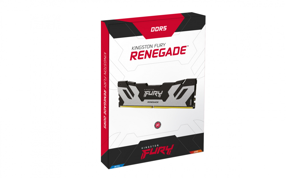 Memoria RAM Kingston Fury Renegade DDR5, 6000MHz, 48GB, On-Die ECC, CL32, XMP, Gris ― Abierto