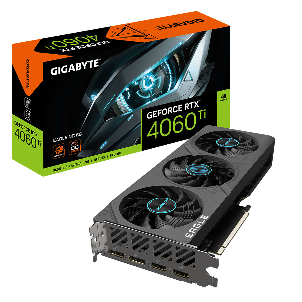 Tarjeta de Video Gigabyte EAGLE GeForce RTX 4060 Ti EAGLE OC 8G, 8GB GDDR6