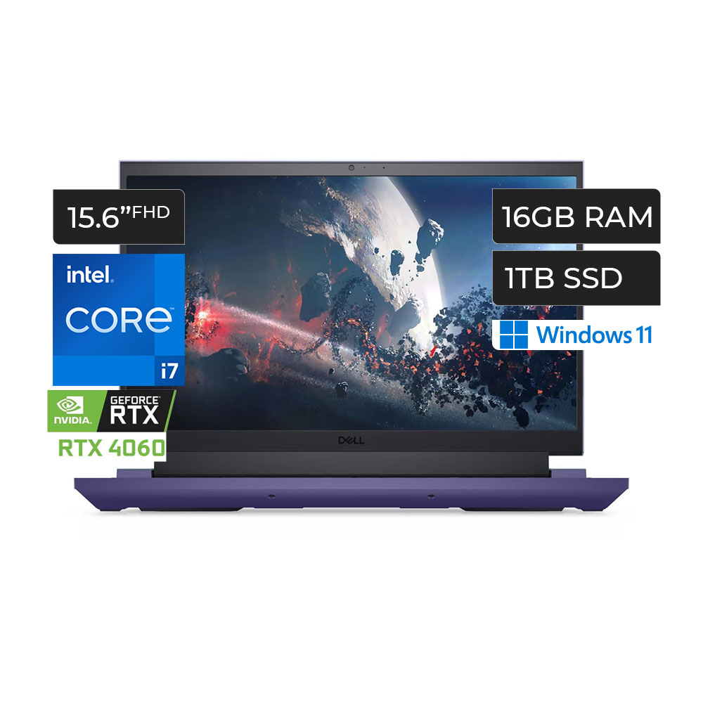 Laptop Gamer Dell G15 5530 15.6" 1920x1080 Full HD, Intel Core i7-13650HX, NVIDIA GeForce RTX 4060, 16GB, 1TB SSD, Windows 11 Home, Español