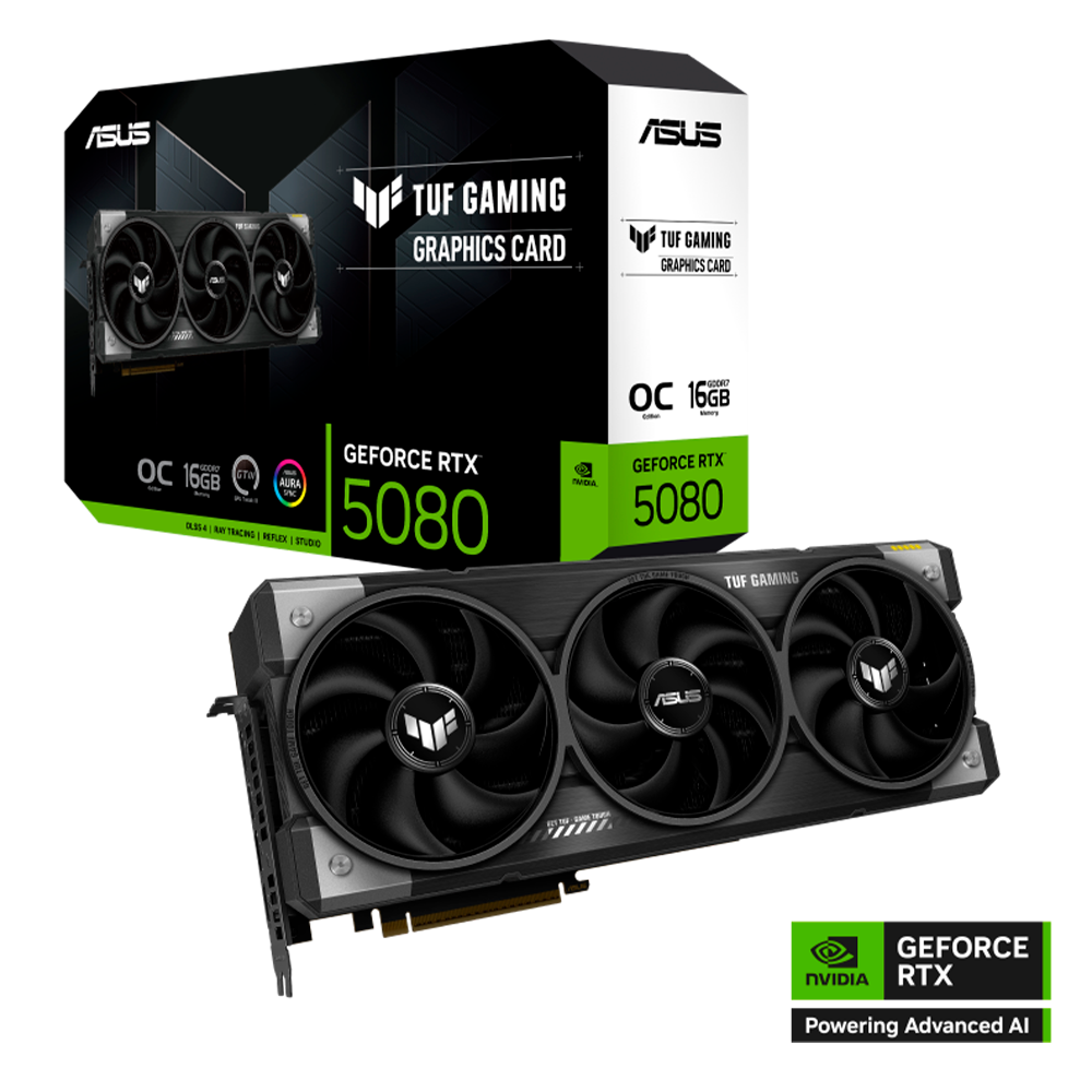 Tarjeta de Video ASUS TUF GAMING Nvidia GeForce RTX 5080, 16GB, GDDR7, PCI Express 5.0, 256 Bits