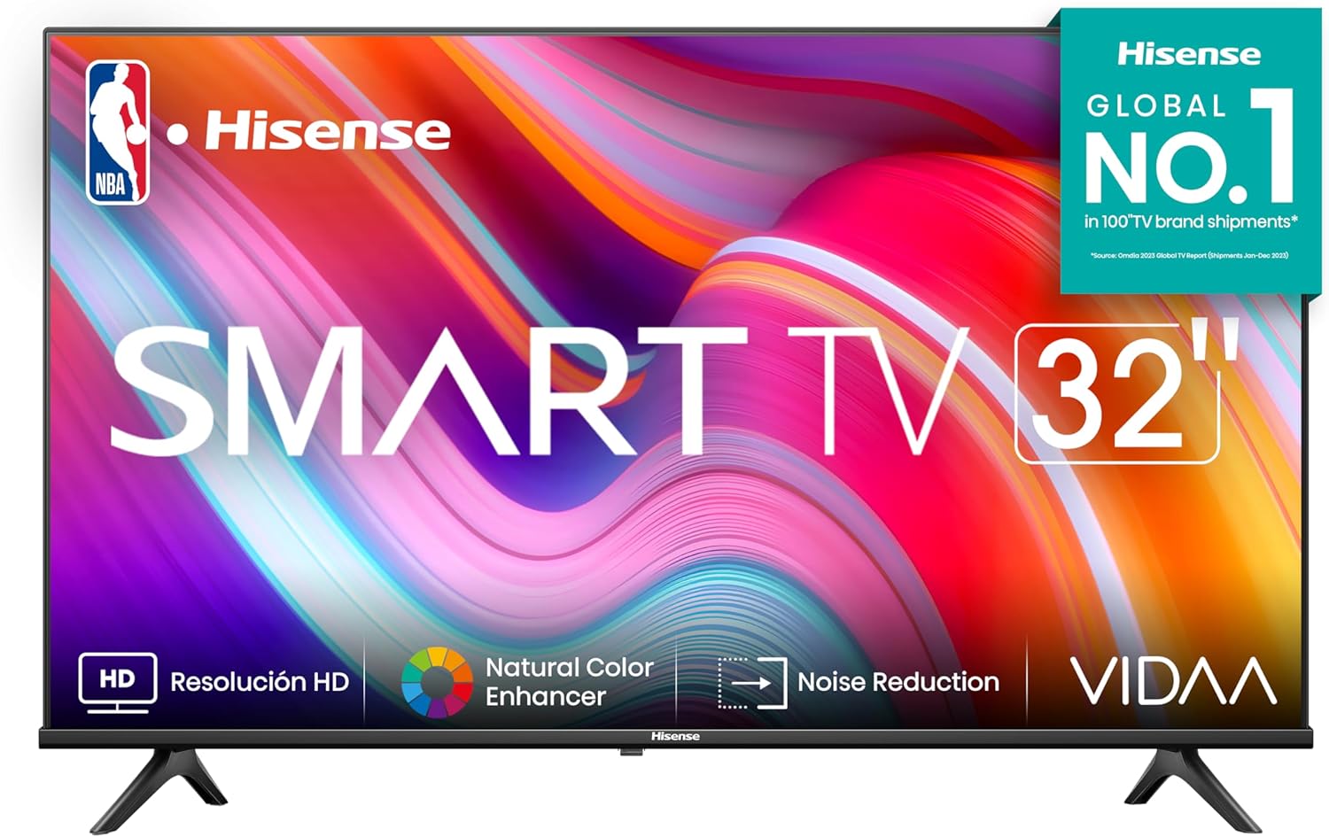 Television led hisense 32 32a4nv smartv vidaa resolucion hd, dts virtual x, hdmi-earc
