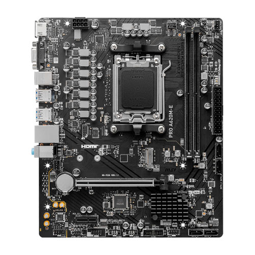 Tarjeta Madre MSI PRO A620M-E, Socket AM5, 2x DDR5 6000Mhz, 1x M.2, 1x HDMI, Micro ATX