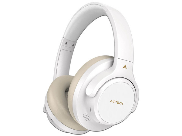 Audífonos inalámbricos bluetooth hype epic hp750 acteck elite series cancelación de ruido activo  hibrido, color blanco. ac-940863