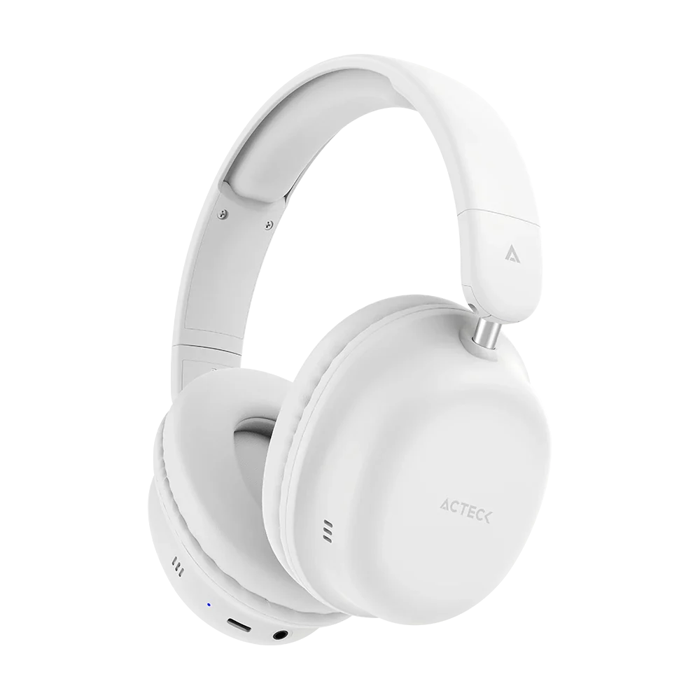 Audifonos Acteck Honour 2 Plus HP626, Bluetooth, USB-C, Microfono, Blanco