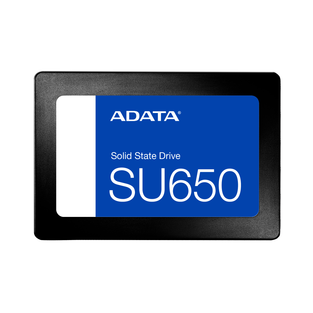 Unidad de estado solido ssd interno adata su650 1tb 2.5 sata3 7mm lect.520/escr.450mbs nand 3d sin bracket pc laptop (asu650ss-1tt-r)
