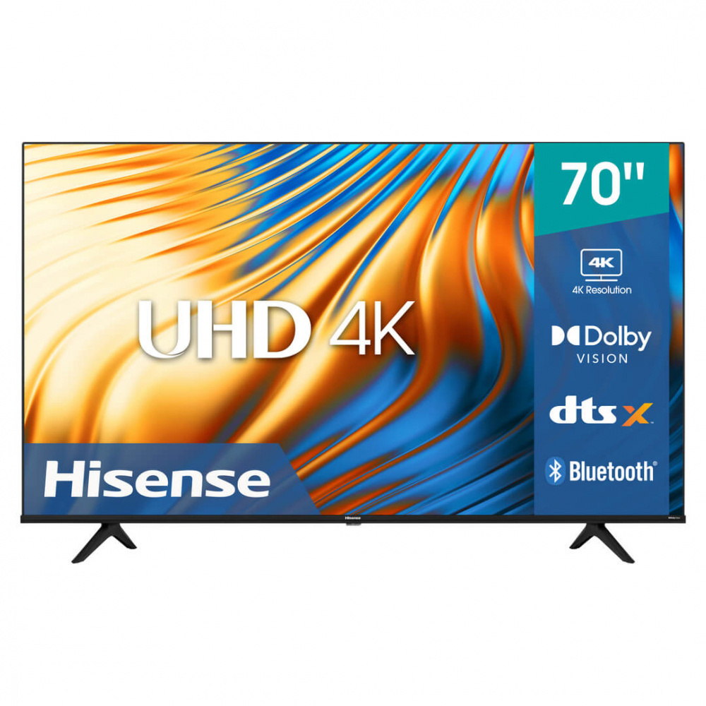 Hisense Smart TV LED 70A6H 70", 4K Ultra HD, Negro