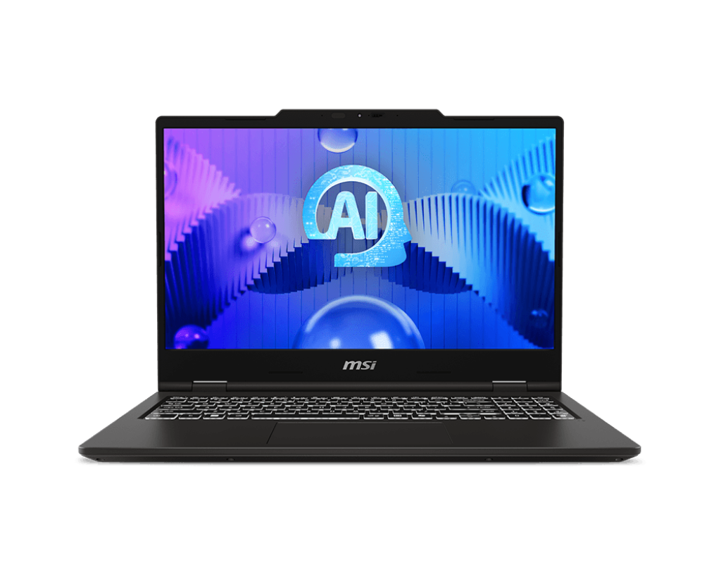 Laptop MSI Venture 15 AI A1M: Procesador Intel Core Ultra 5 125H (hasta 4.5 GHz), Memoria de 16GB DDR5, SSD de 512GB, Pantalla de 15.6" LED, Video Intel Arc Graphics, S.O. Windows 11 Pro (64