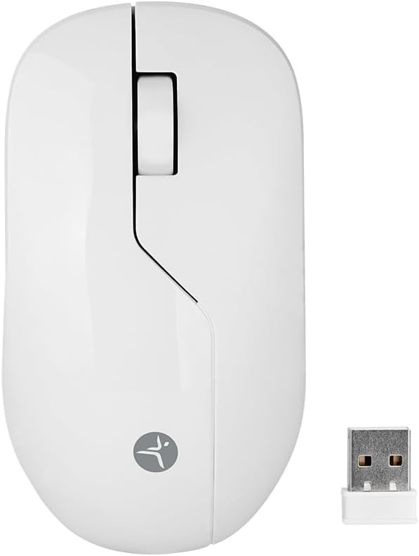 Mouse techzone tzacmoi49 recargable  inalambrico alta presicion 1200 dpi 2.4 ghz blanco