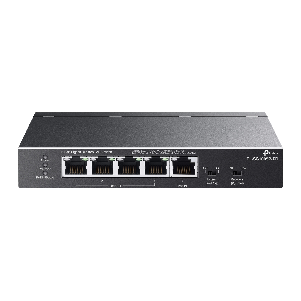 Conmutador Ethernet Tp-link Tl-sg1005p-pd De 5 Puertos Poe G