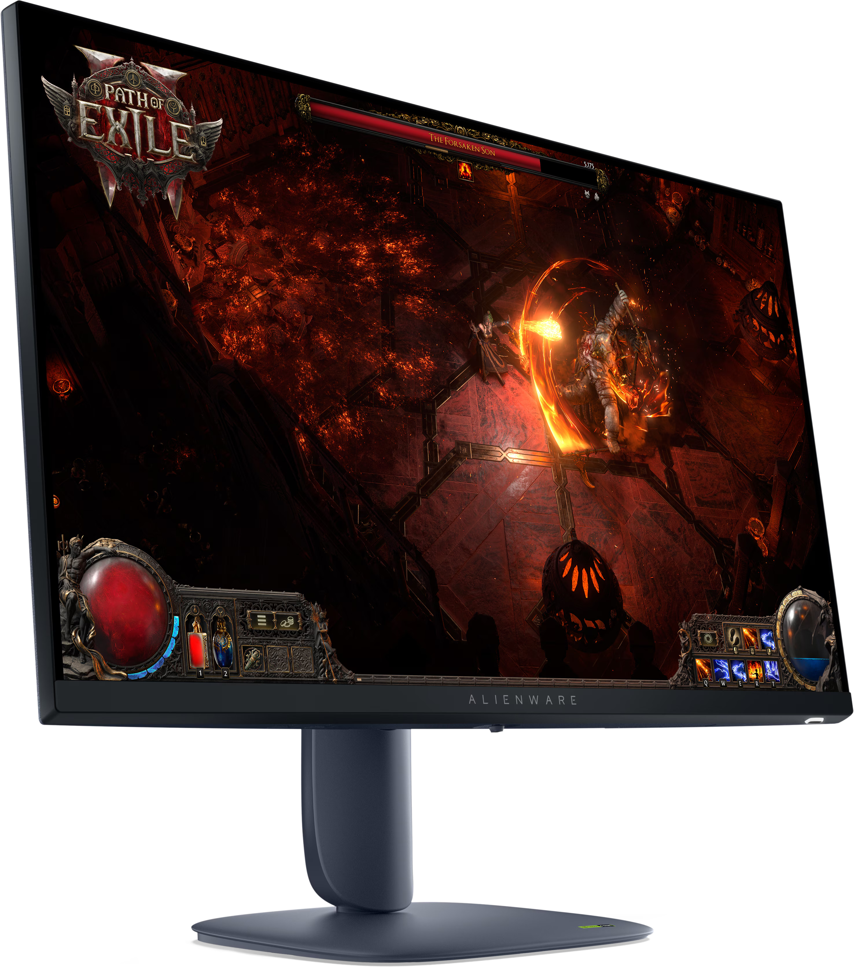 Monitor dell  gamer alienware | 27 pulgadas qhd 2560 x 1440 | aw2725dm | 180 hz | amd freesync | 210-bpky