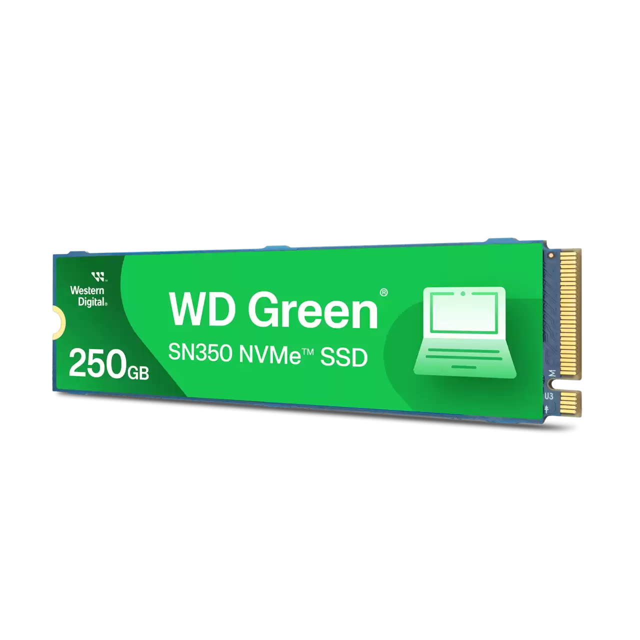 Unidad de estado solido ssd interno wd green sn350 1tb m.2 2280 nvme pcie gen3 lect.2400mbs escrit.1850mbs pc laptop minipc wds100t2g0c