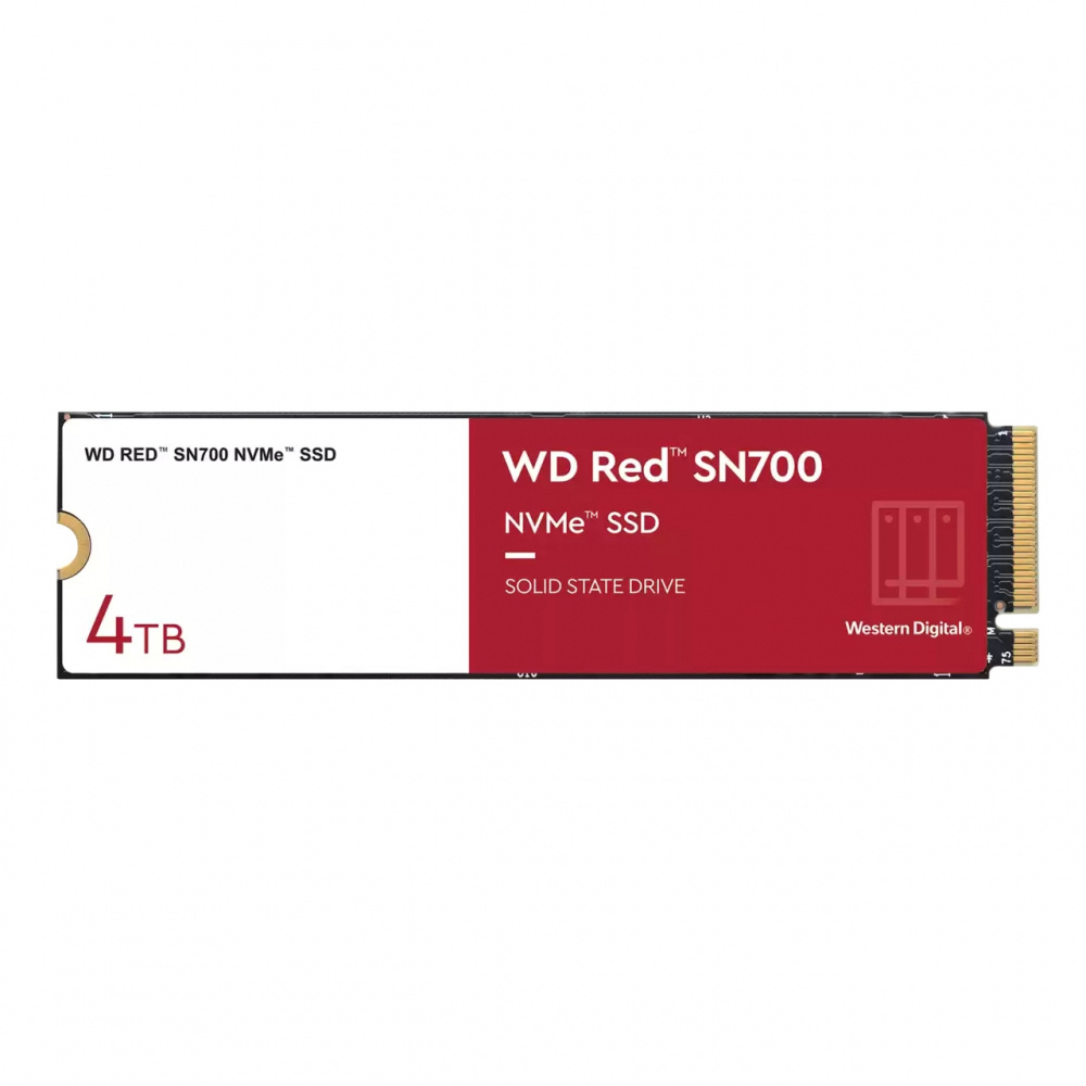 SSD Western Digital WD RED SN700 NVMe, 4TB, PCI Express 3.0, M.2 | WDS400T1R0C