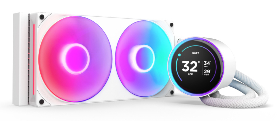Sistema De Enfriamiento Liquido NZXT Kraken Elite 280 RGB, 240mm, 2000 RPM, Blanco