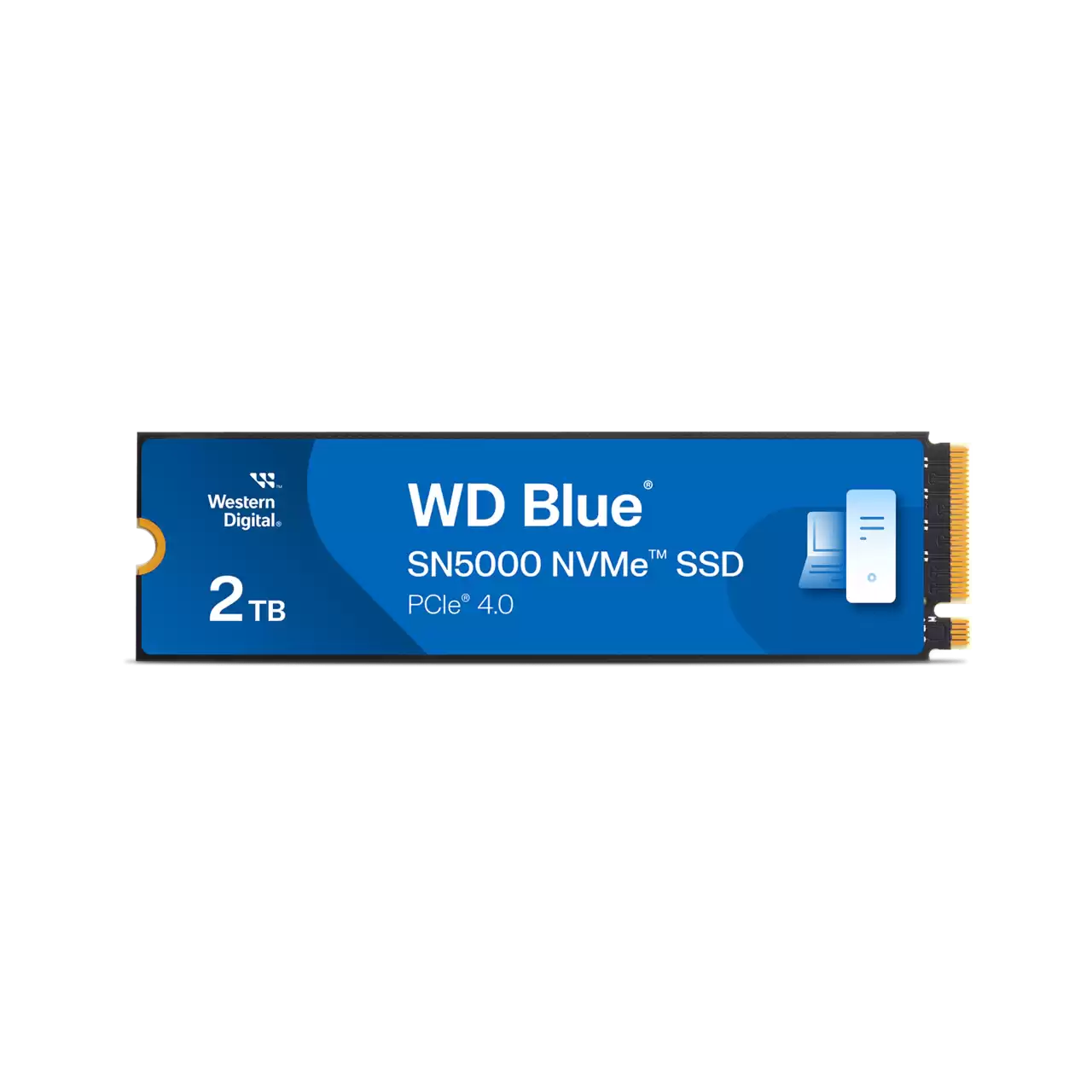 Unidad de estado solido ssd interno wd blue sn5000 2tb m.2 2280 nvme pcie gen4 x4 lect.5150mbs escrit.4850mbs tbw900 pc laptop minipc  wds200t4b0e-00cnz0