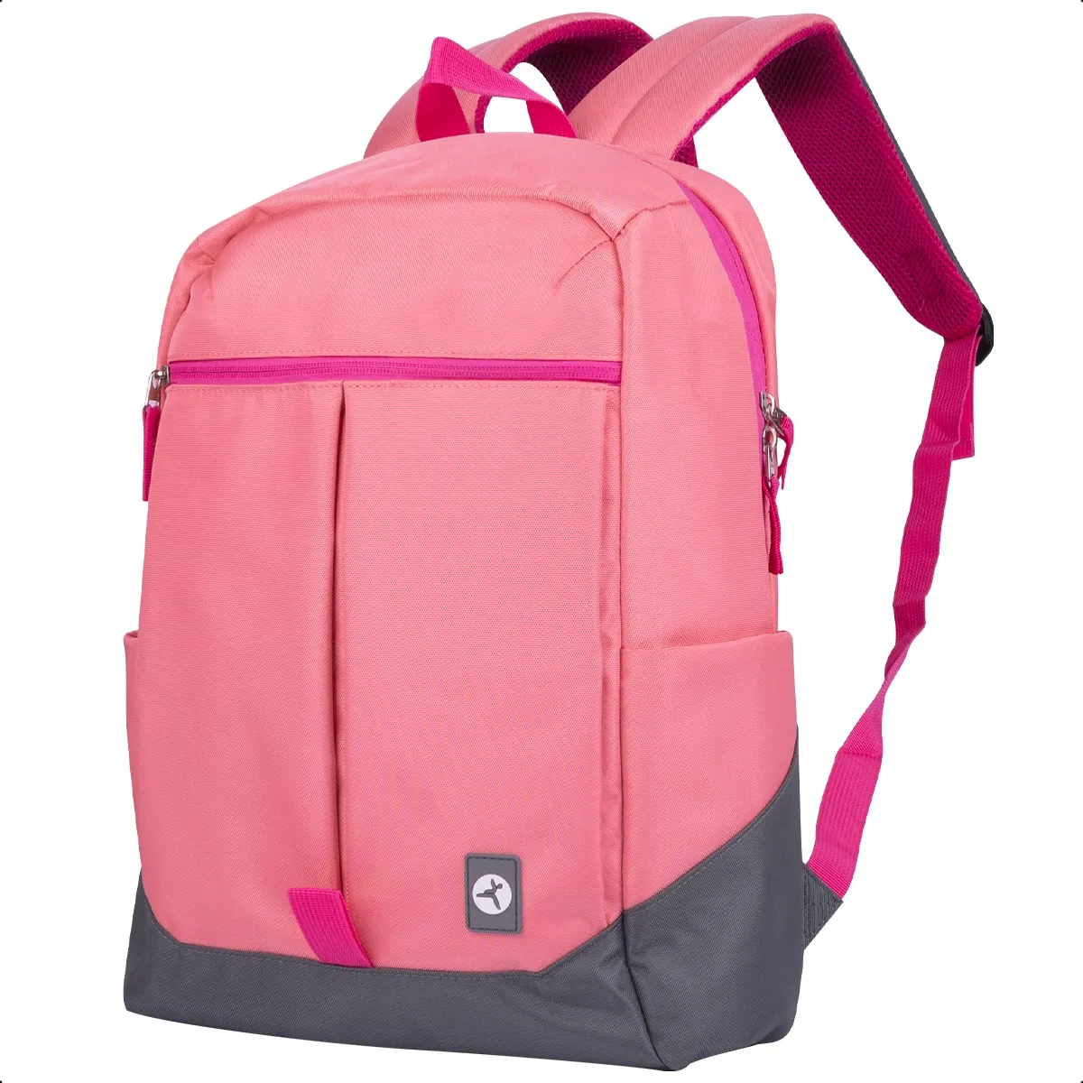 Mochila backpack tech zone rainbow tzlbp26-r para laptop de 16 rosa