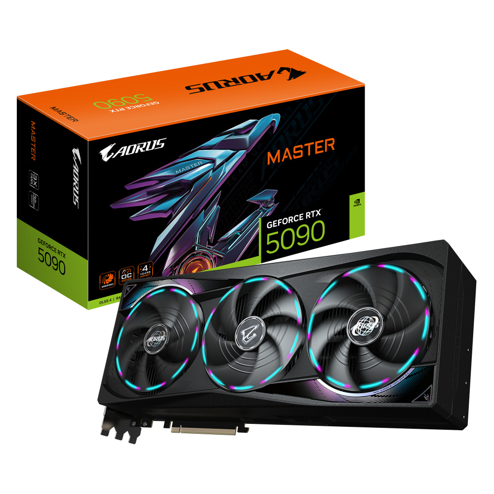 Tarjeta de Video Gigabyte AORUS GeForce RTX 5090 MASTER, 32GB, 512 Bit, GDDR7, PCI Express 5.0
