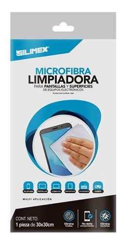 Pack toallas secas microfibra para pantallas y carcasas de equipos electronicos silimex
