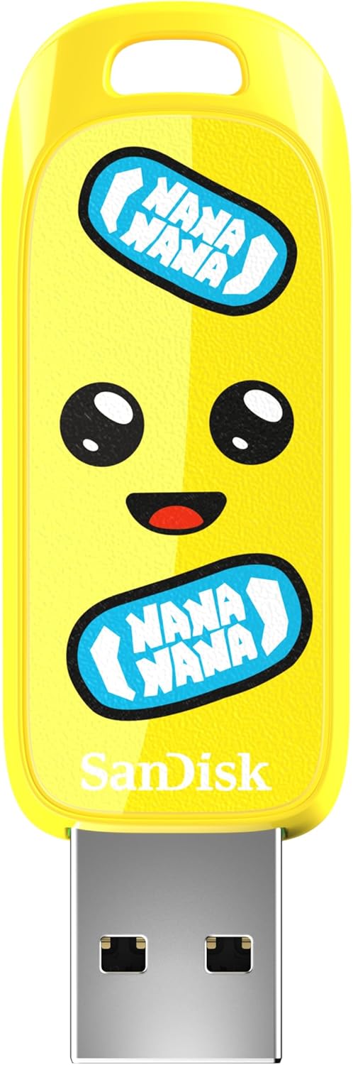 Memoria sandisk 256gb usb 3.2 fortnite drive edicion banano sdczif-256g-g46