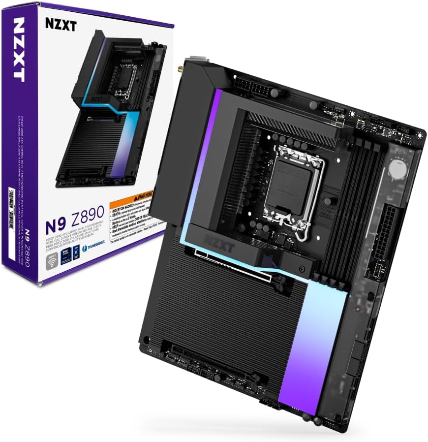 Tarjeta madre NZXT N9 Z890 LGA 1851, 4 DDR5-SDRAM, ATX, Wifi