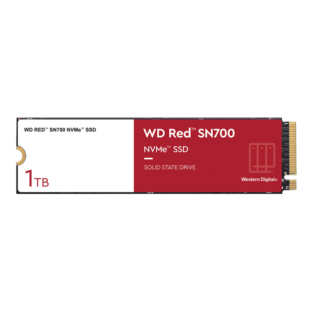 Ssd interno western digital red sn700 1tb m.2 2280 pcie 3.0 nvme lect 3430/3000 mb/s wds100t1r0c