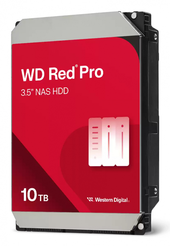 Disco duro interno wd red pro 10tb 3.5 escritorio sata3 6gb/s 512mb 7200rpm 24x7 hotplug nas 1-24 bahias  wd103kfbx