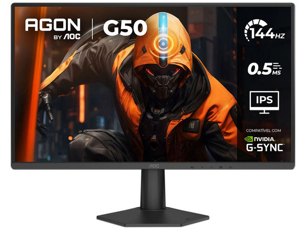 Monitor Gamer AOC 27G50F LCD 27", 1920x1080 Full HD, G-Sync/FreeSync, 144Hz, HDMI/DisplayPort, Negro