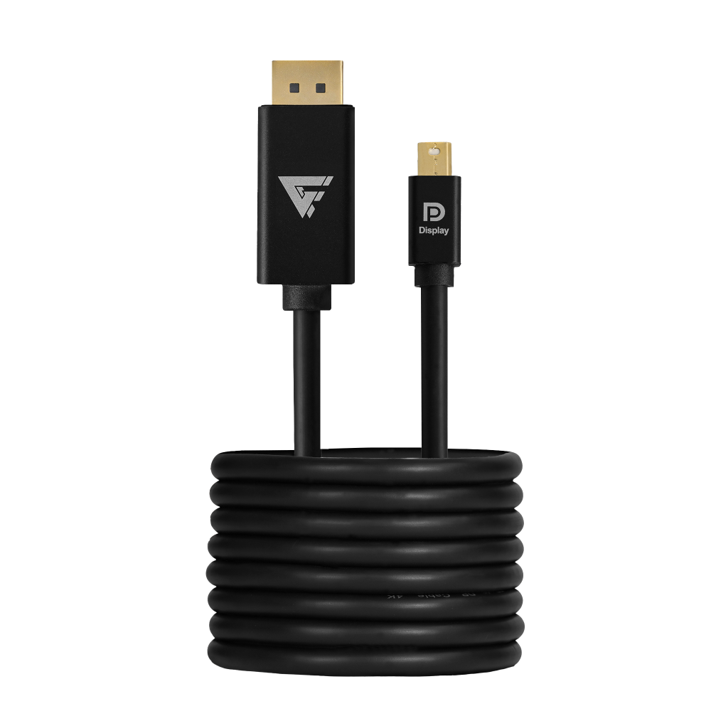 Cable Game Factor Mini DisplayPort a DisplayPort MDTD400, Ultra HD 4K, 21 GBPS, 2M, Negro