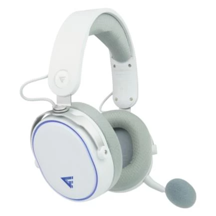 Diadema Game Factor HSB600 Gamer Inalambrica, Bluetooth, 3.5mm, Microfono Removible, 7.1, Blanco