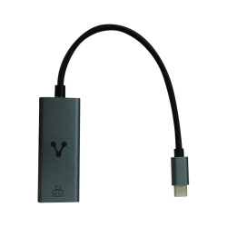 Adaptador de Red Vorago ADP-210, USB tipo-C a RJ45, 1 Gbps, Color Negro