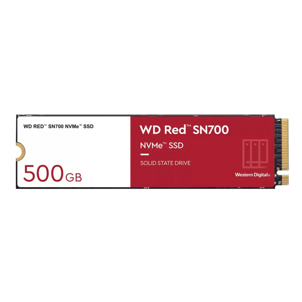 Ssd interno western digital red sn700 500gb m.2 2280 pcie 3.0 nvme lect 3430/2600 mb/s wds500g1r0c