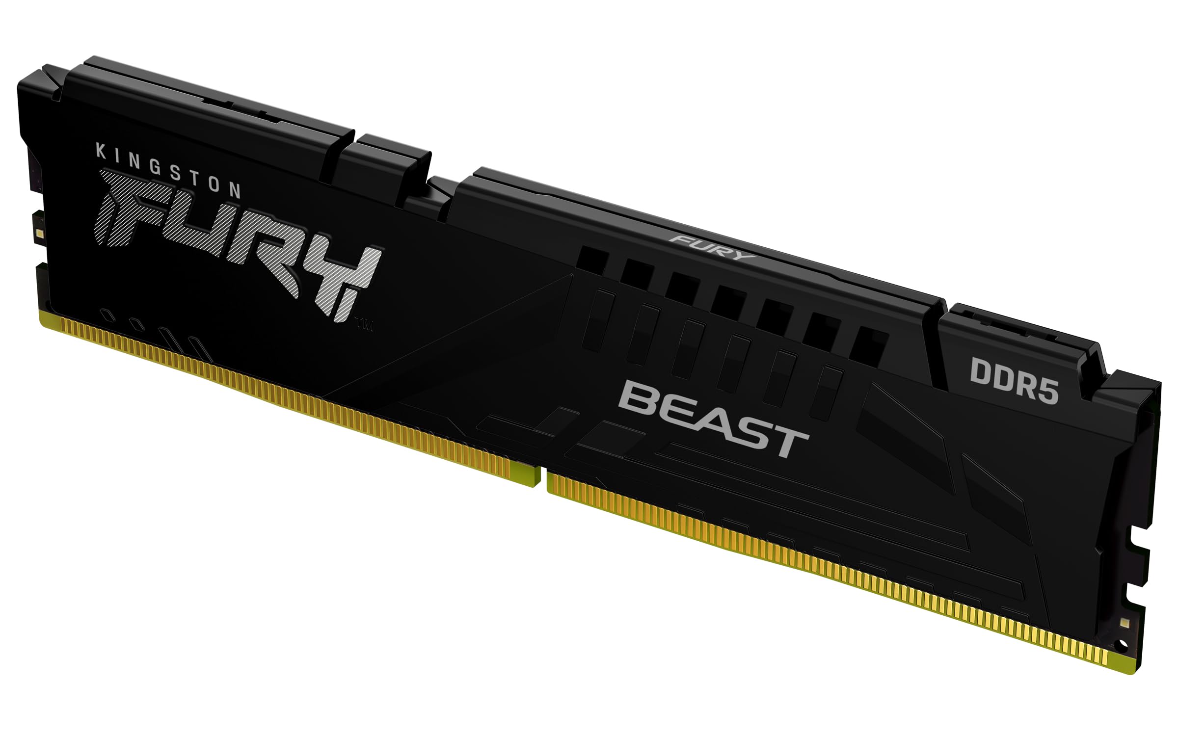 Memoria ram kingston dimm ddr5 16gb 6400mt/s fury beast black expo cl32 288pin 1.4v c/disipador de calor p/pc/gamer/alto rendimiento kf564c32bbe-16