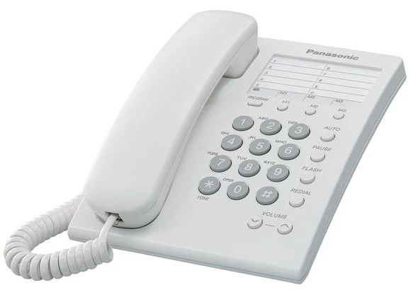 Teléfono analógico panasonic kx-ts550mew