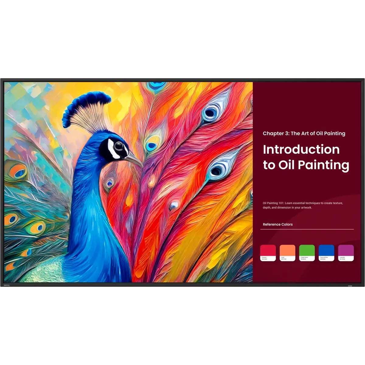 Monitor de señalizacion digital benq st6504 65 uhd 4k 500 nits bocina 12wx2 4gb ram 32gb rom transmision inalambrica 18/7 3 años de garantia 9H.S46TB.RP2