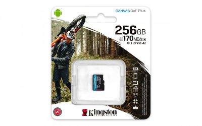 Memoria Flash Kingston Canvas Go! Plus, 256GB MicroSDXC UHS-I Clase 10, Sin Adaptador, SDCS3/256GBSP