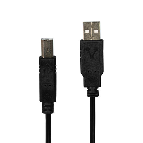 Cable impresora VORAGO, USB 2.0, tipo-A a tipo-B, 1.8M, Negro