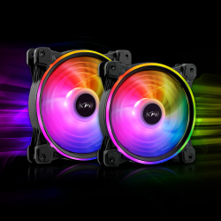 Ventilador XPG HURRICANE140ARGBPWM-BKCWW, 140 mm, 1800 RPM Max, LED Azul, Verde, Rojo