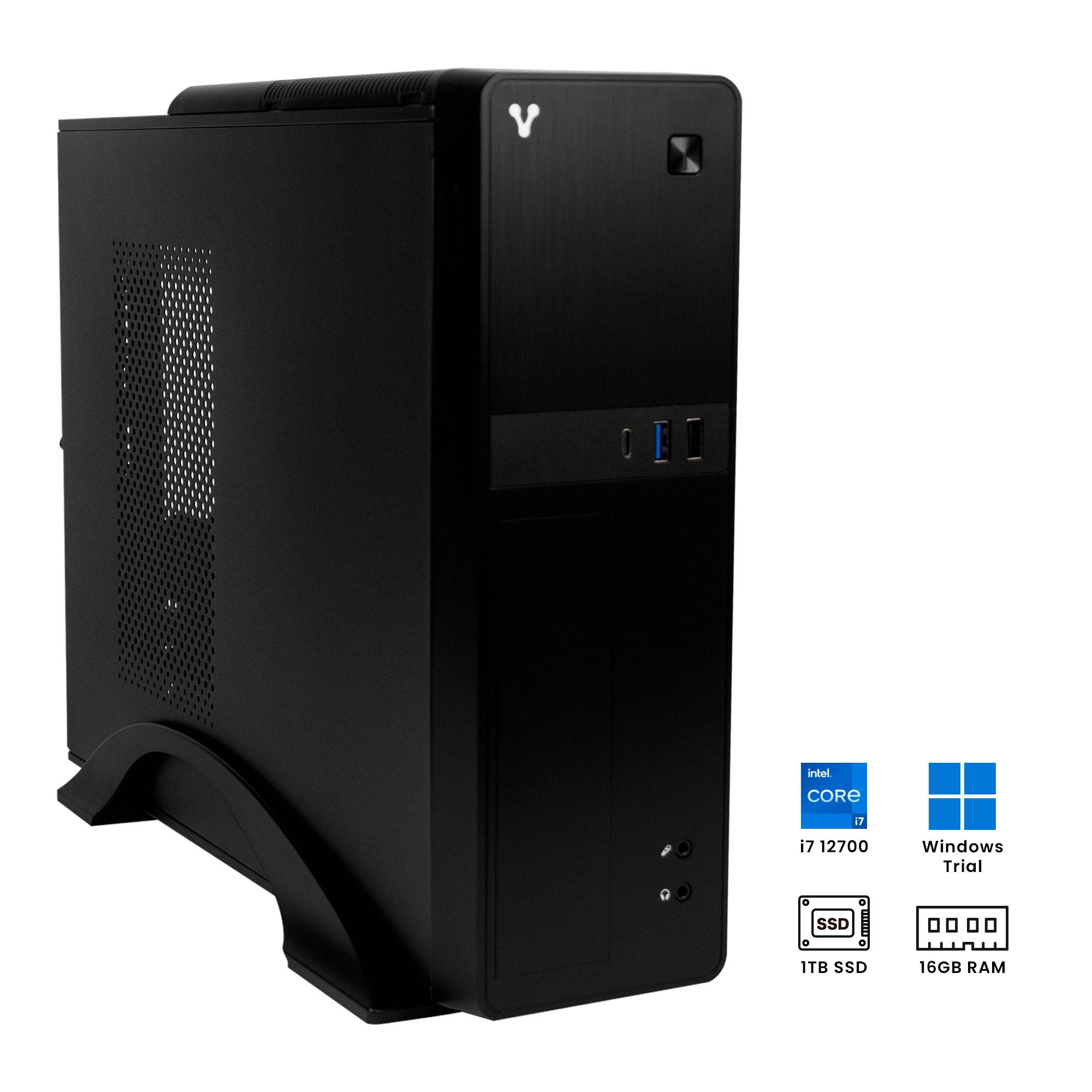 Computadora Vorago SlimBay5, Intel Core i7-12700, 16GB, 1TB SSD, Windows 11
