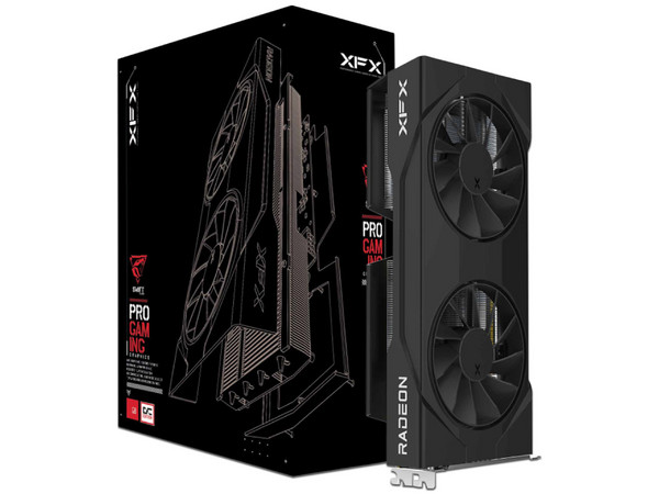 Tarjeta De Video Xfx (Rx-96Tsw16Bq) Swift Rx9060Xt Oc,16Gb Gddr6,1900Mhz,2*Dp,Hdmi,2*Fan,Negro