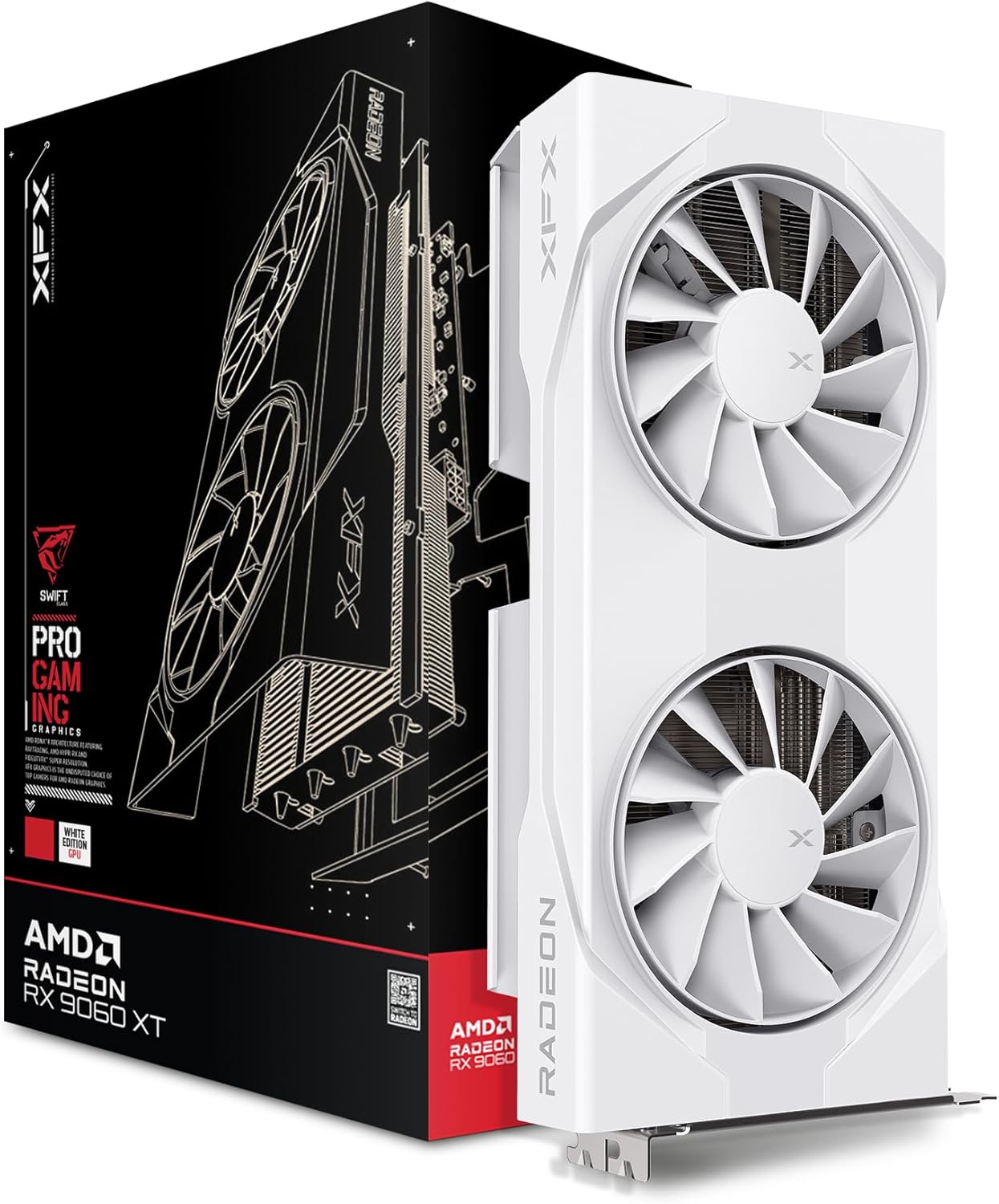 Tarjeta de Video XFX PRO GAMING GRAPHICS Radeon RX 9060 XT, 8GB, 128 Bit, GDDR6, PCI Express x16 5.0