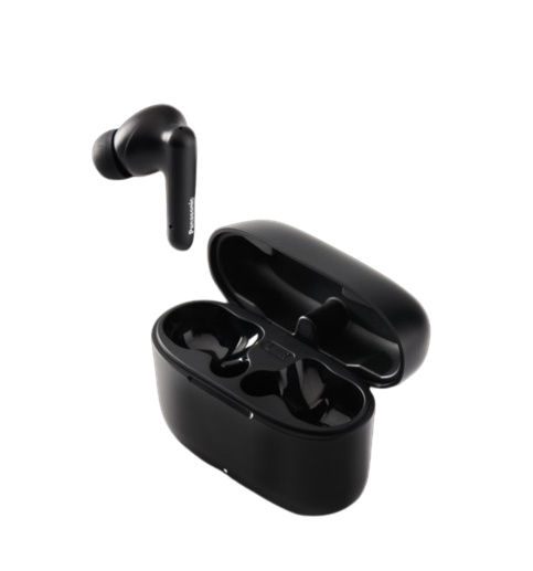 Audífonos bluetooth tipo true wireless in ear panasonic rz b110wde k color negro función manos libres, micrófono resistencia ipx4 6 horas de preproducción continua 26 horas