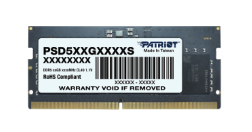 Memoria ram patriot signature sodimm ddr5 32gb 5600mhz cl46 pc5-44800 260pin 1.1v laptop aio minipcs (psd532g56002s)
